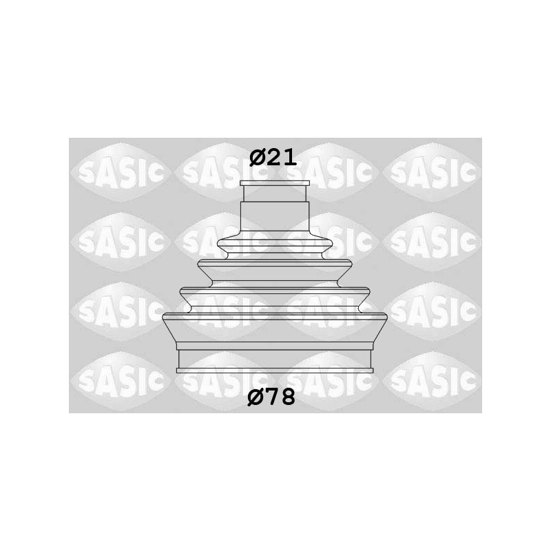 Jeu de joints-soufflets (Cardan) SASIC