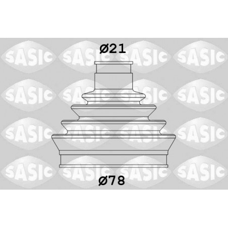 Jeu de joints-soufflets (Cardan) SASIC