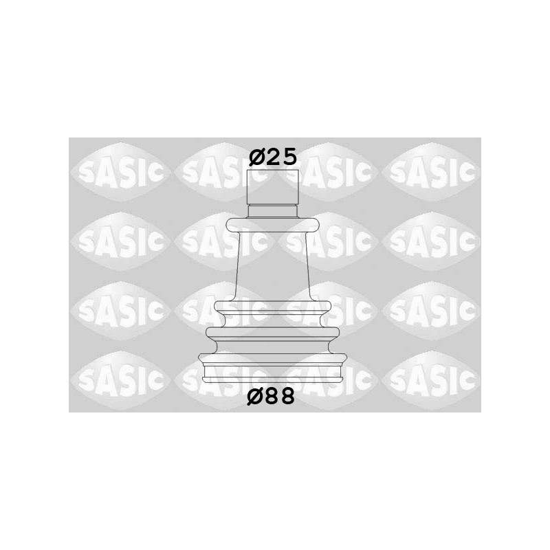 Jeu de joints-soufflets (Cardan) SASIC