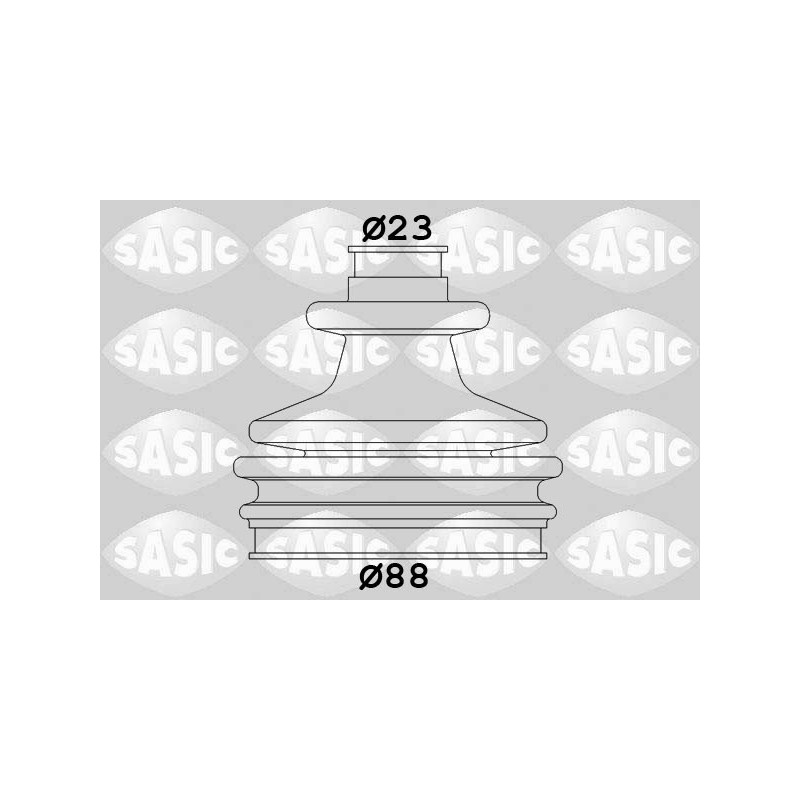 Jeu de joints-soufflets (Cardan) SASIC