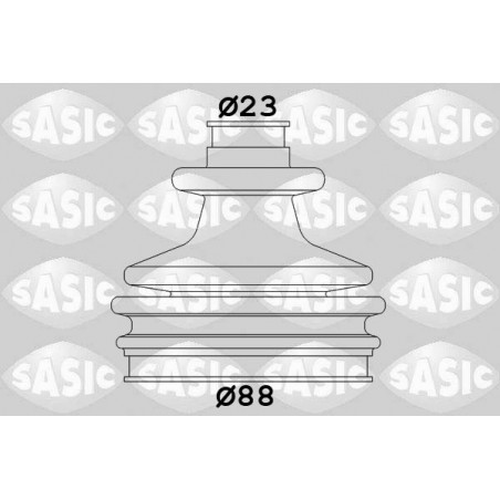 Jeu de joints-soufflets (Cardan) SASIC