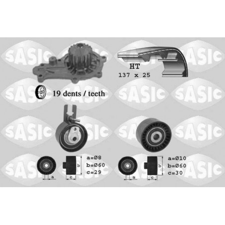 Kit de distribution + pompe à eau SASIC