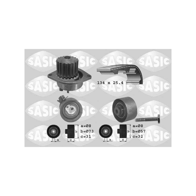 Kit de distribution + pompe à eau SASIC