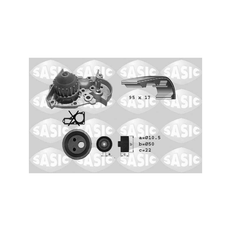 Kit de distribution + pompe à eau SASIC