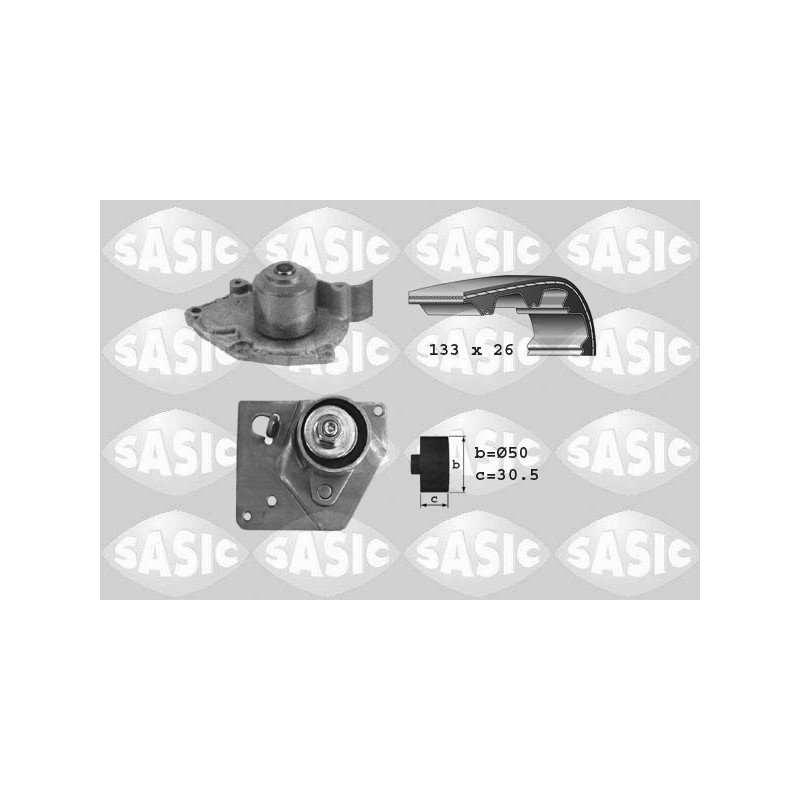 Kit de distribution + pompe à eau SASIC