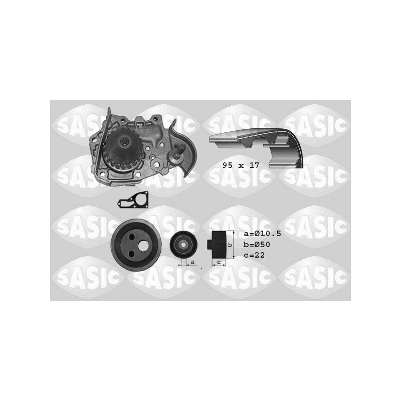 Kit de distribution + pompe à eau SASIC