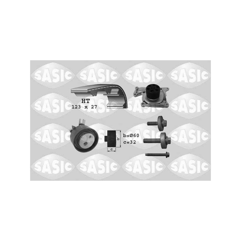 Kit de distribution + pompe à eau SASIC