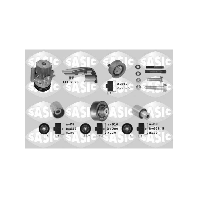 Kit de distribution + pompe à eau SASIC