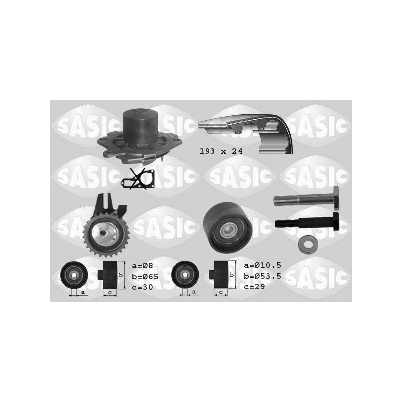 Kit de distribution + pompe à eau SASIC