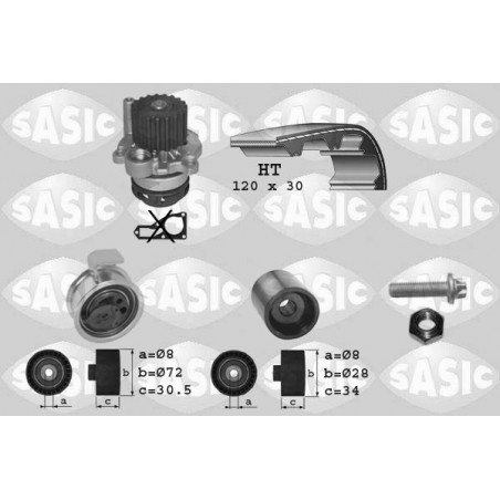 Kit de distribution + pompe à eau SASIC