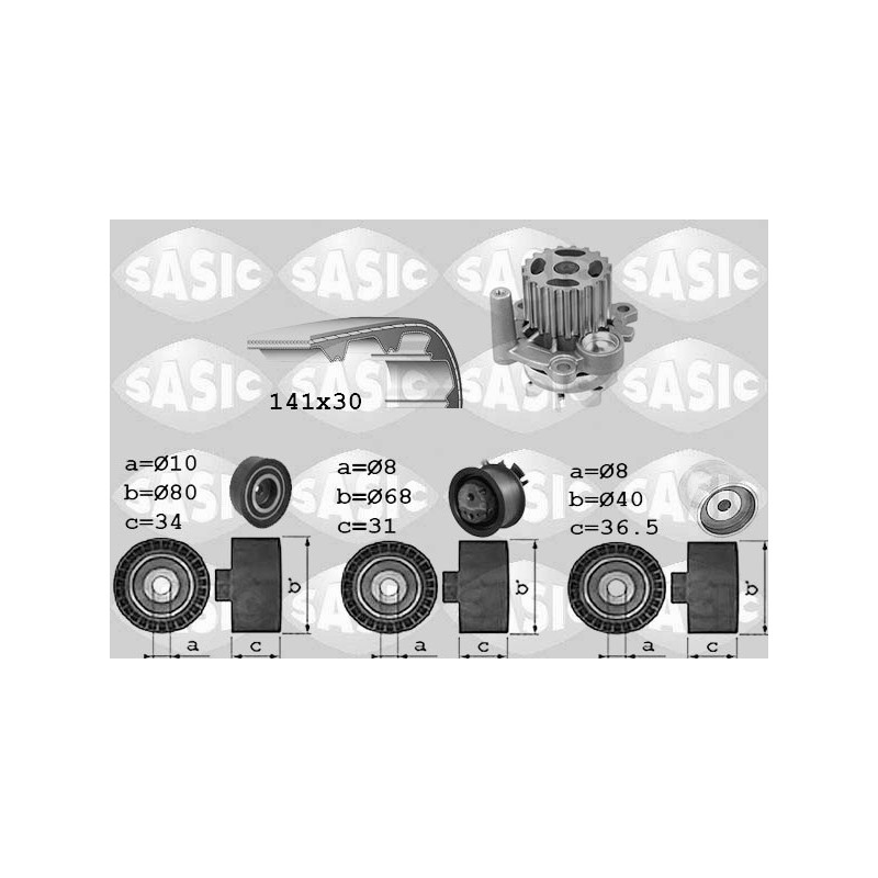 Kit de distribution + pompe à eau SASIC