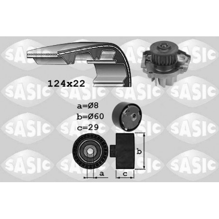 Kit de distribution + pompe à eau SASIC