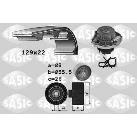 Kit de distribution + pompe à eau SASIC