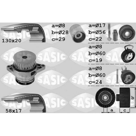 Kit de distribution + pompe...