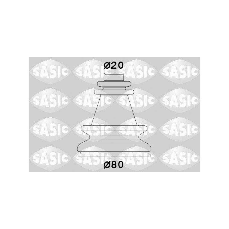 Jeu de joints-soufflets (Cardan) SASIC