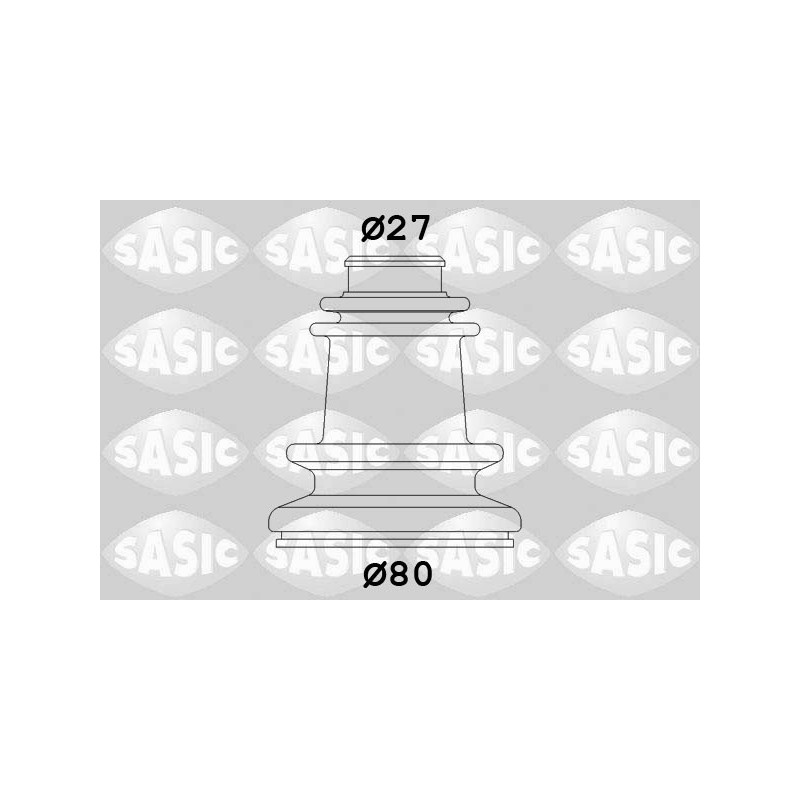 Jeu de joints-soufflets (Cardan) SASIC