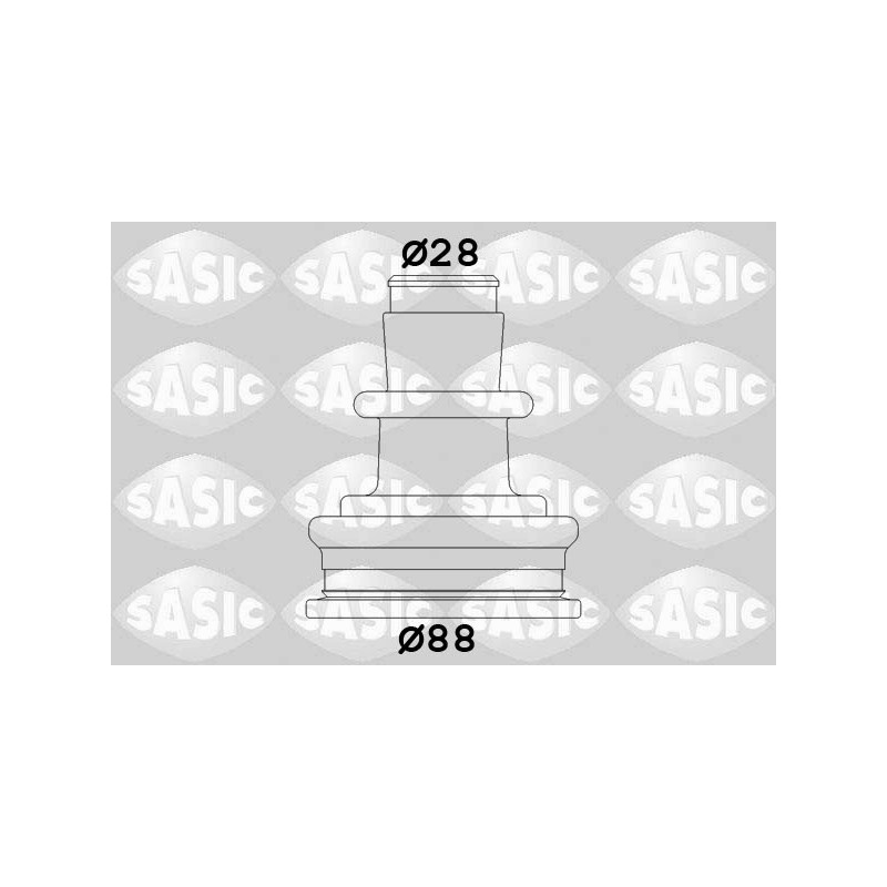 Jeu de joints-soufflets (Cardan) SASIC