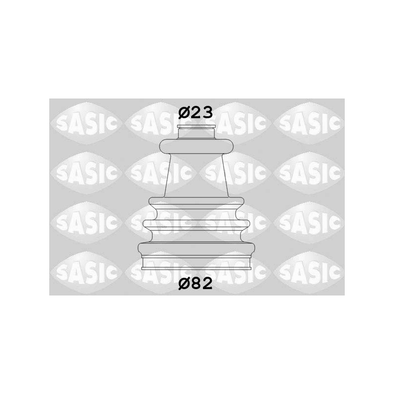 Jeu de joints-soufflets (Cardan) SASIC