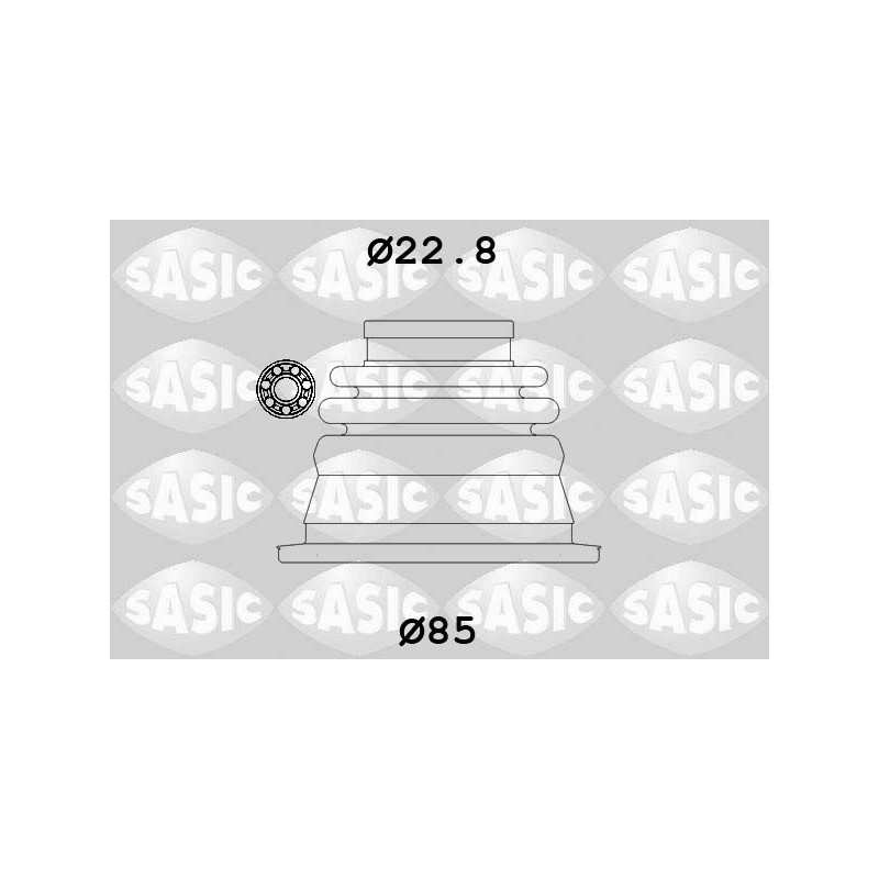 Jeu de joints-soufflets (Cardan) SASIC