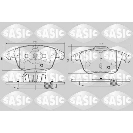 Jeu de quatre plaquettes de...