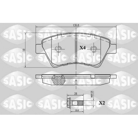 Jeu de quatre plaquettes de...