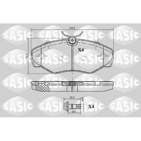 Jeu de quatre plaquettes de...