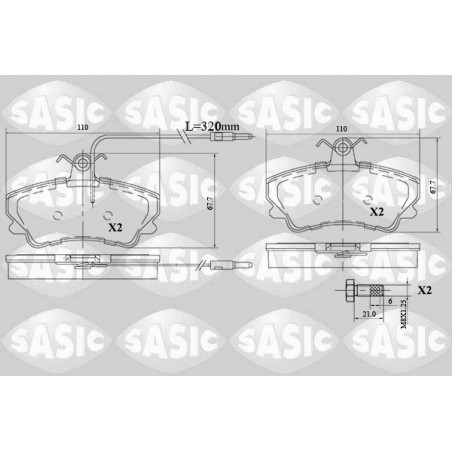 Jeu de quatre plaquettes de...