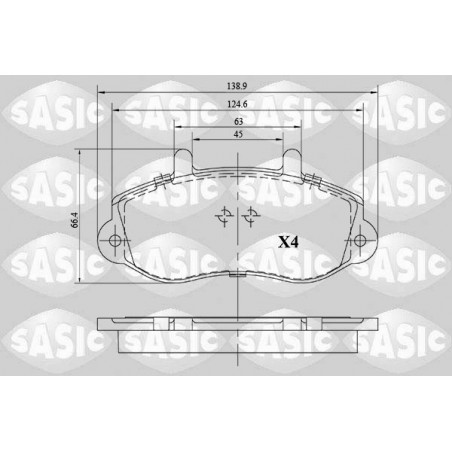 Jeu de quatre plaquettes de...