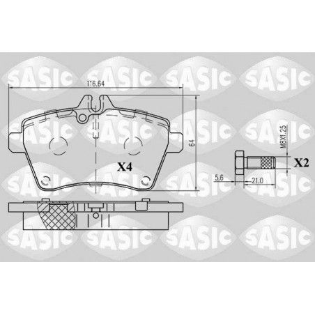 Jeu de quatre plaquettes de...