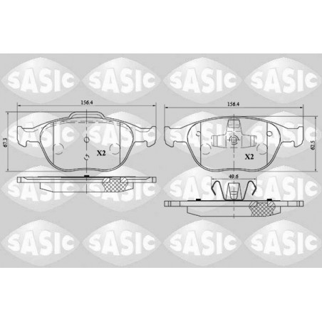 Jeu de quatre plaquettes de...