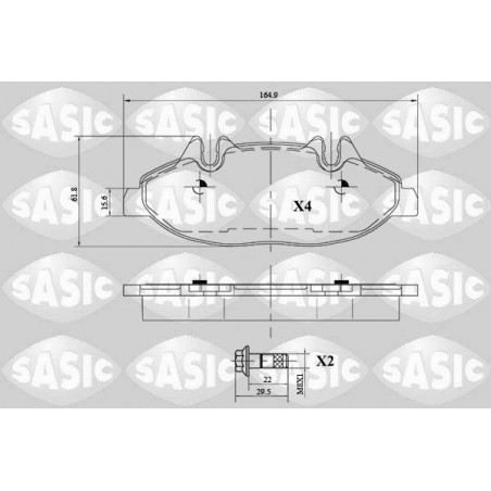 Jeu de quatre plaquettes de...