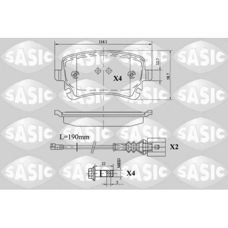 Jeu de quatre plaquettes de...
