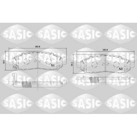 Jeu de quatre plaquettes de...