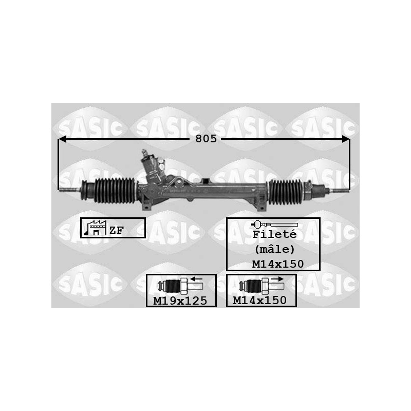 Crémaillère de direction SASIC