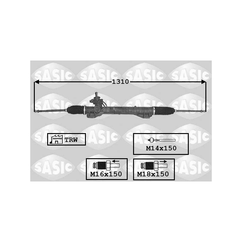 Crémaillère de direction SASIC