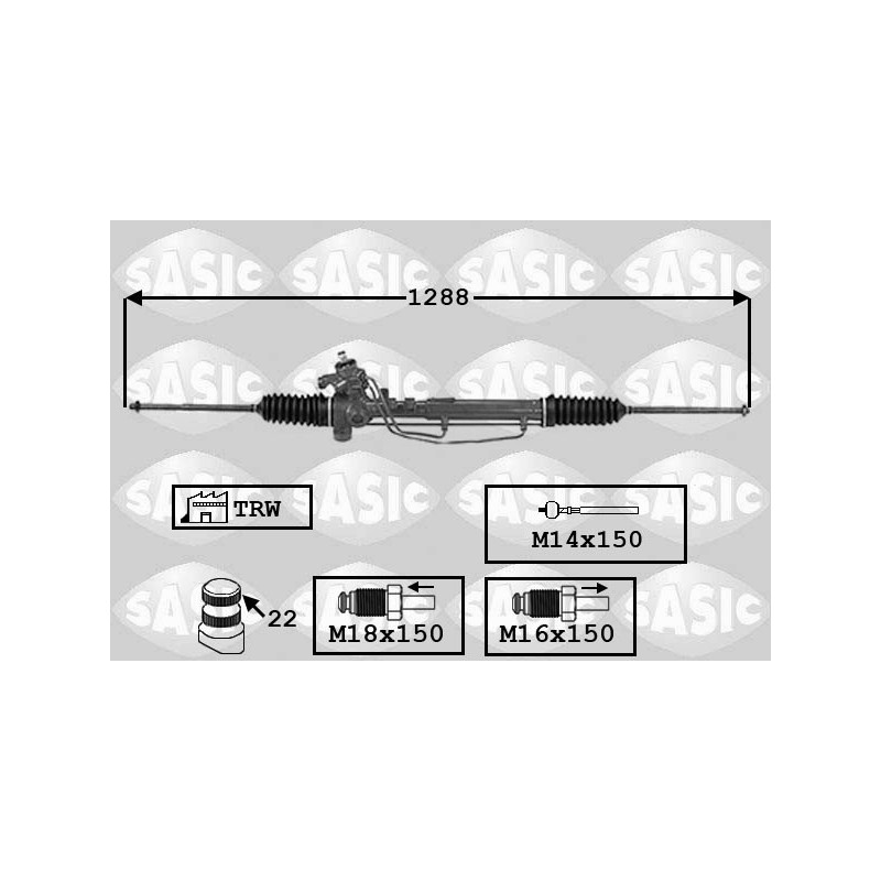 Crémaillère de direction SASIC