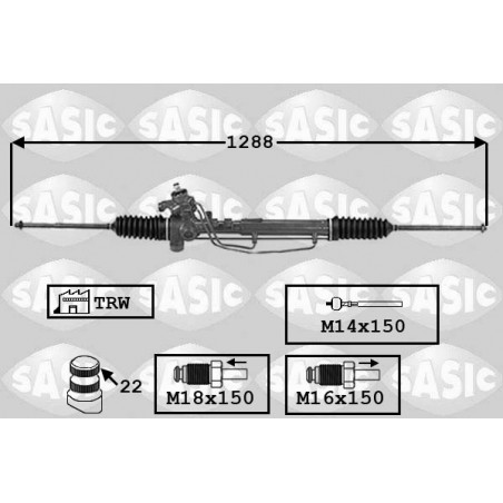 Crémaillère de direction SASIC