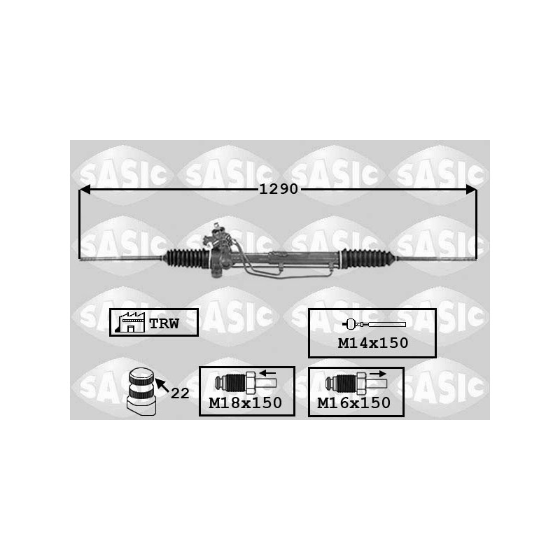 Crémaillère de direction SASIC