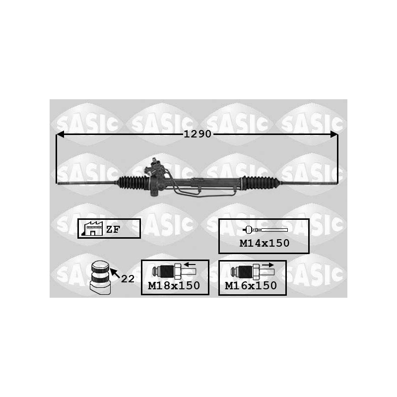 Crémaillère de direction SASIC