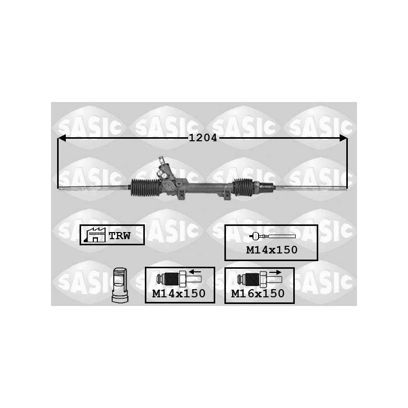 Crémaillère de direction SASIC