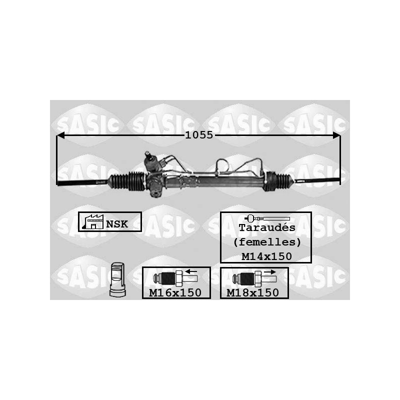 Crémaillère de direction SASIC