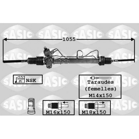 Crémaillère de direction SASIC