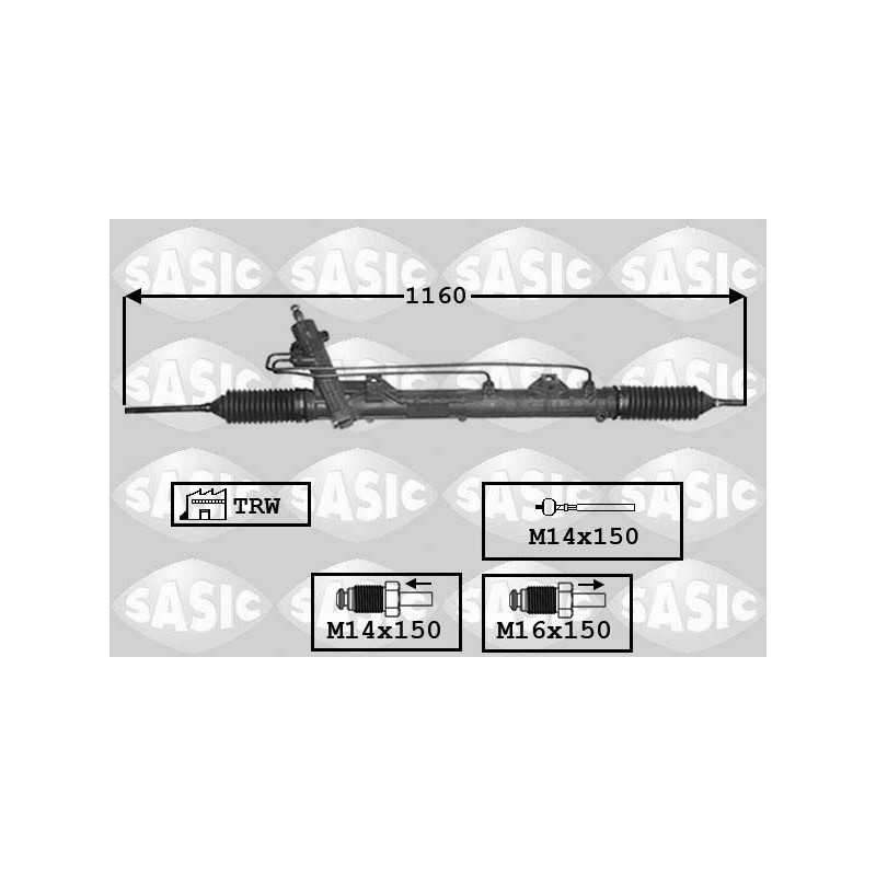 Crémaillère de direction SASIC
