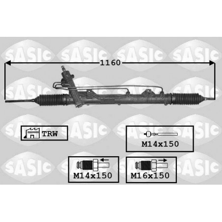 Crémaillère de direction SASIC