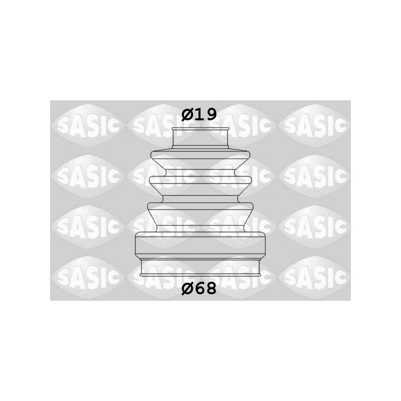 Jeu de joints-soufflets (Cardan) SASIC