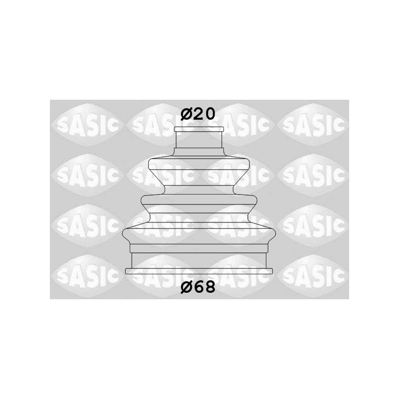 Jeu de joints-soufflets (Cardan) SASIC