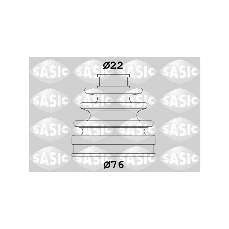 Jeu de joints-soufflets (Cardan) SASIC