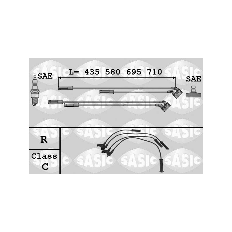Fils de bougies / Faisceau d'allumage SASIC