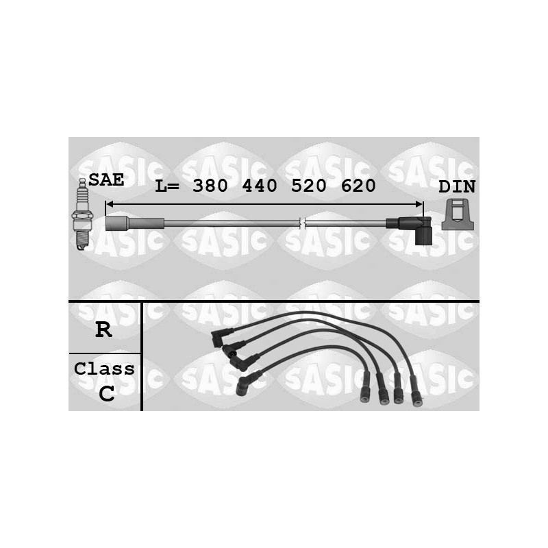 Fils de bougies / Faisceau d'allumage SASIC