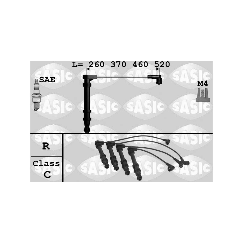 Fils de bougies / Faisceau d'allumage SASIC
